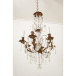 French 19th Century Crystal-and-Brass Louis XV-Style Chandelier