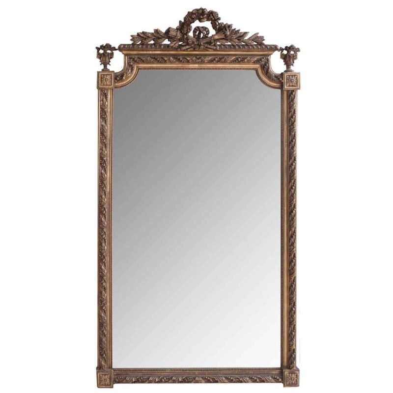 French 19th Century Louis XVI-Style Giltwood Mirror
