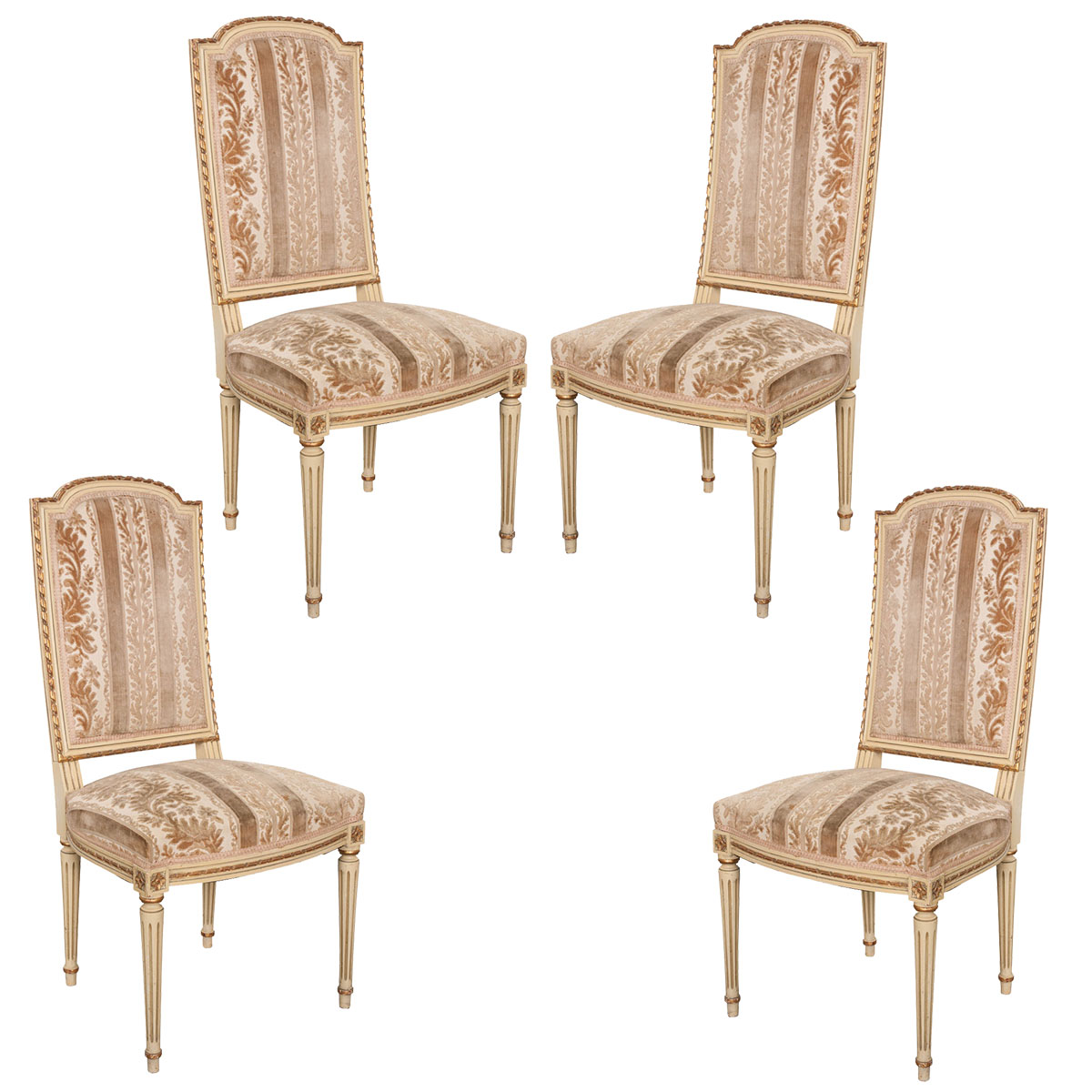 Set Of Four French Louis Xvi Style, Louis Xvi S Classic Dining Chairs