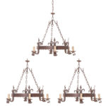setofthree-antiqueiron-chandeliers