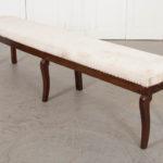 French-long-antique-mahogany-bench