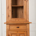 antique-pine-bookcase-cabinet