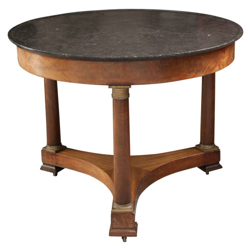 antique empire marbletop table
