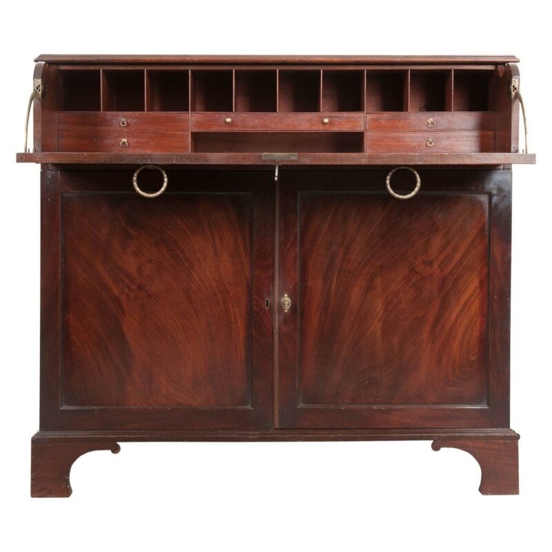 antique english dropfront desk mahogany