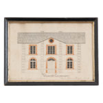 Vintage French Architectural Drawing 1 french-architectural-drawing-framed