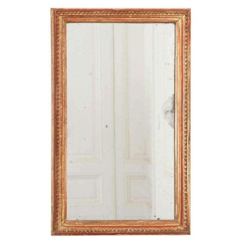 French 19th Century Rectilinear Giltwood Mirror