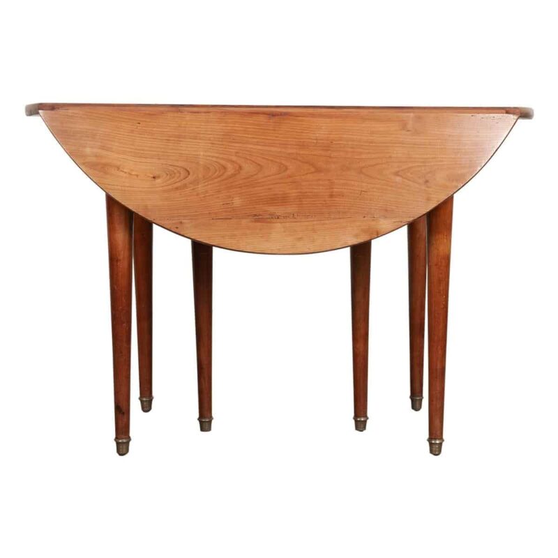 French 19th Century Cherry Extending Drop Leaf Table