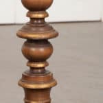 Dutch Early 20th Century Turned Walnut Floor Lamp