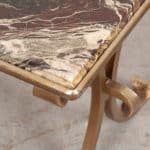 French Vintage Marble and Brass Coffee | Cocktail Table