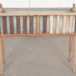French Vintage Oak and Zinc Plant Stand