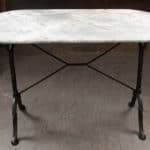 French Early 20th Century Marble Top Bistro Table
