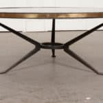 French Vintage Iron and Fossil Marble Coffee Table