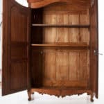 French 19th Century Carved Fruitwood Armoire