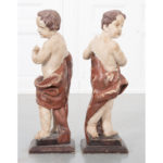 italian putti statue carvedwood antique