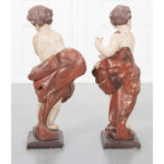 italian putti statue carvedwood antique