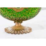 glass antique gold vase