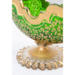 glass antique gold vase