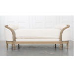 french painted daybed whiteupholstery