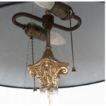 crystal brass antique lamp