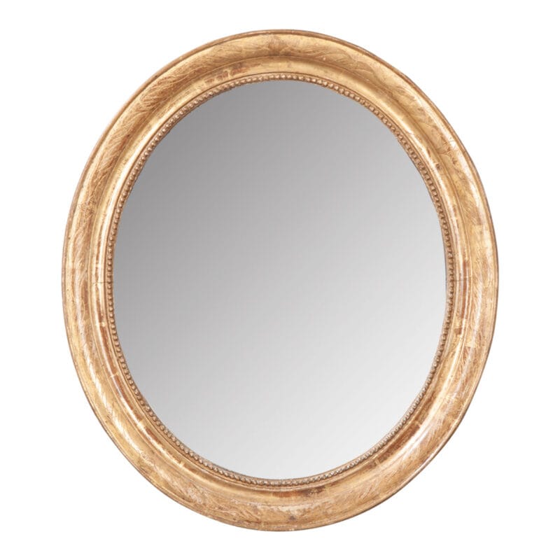 oval antique mirror