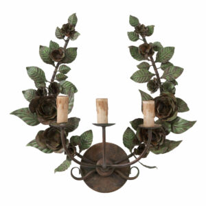 painted metal sconce
