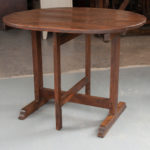 winetasters table oak antique