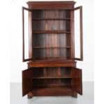 french louis philippe mahogany antique bookcase bibliotheque