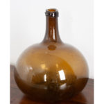 french wine keg antique amber glass