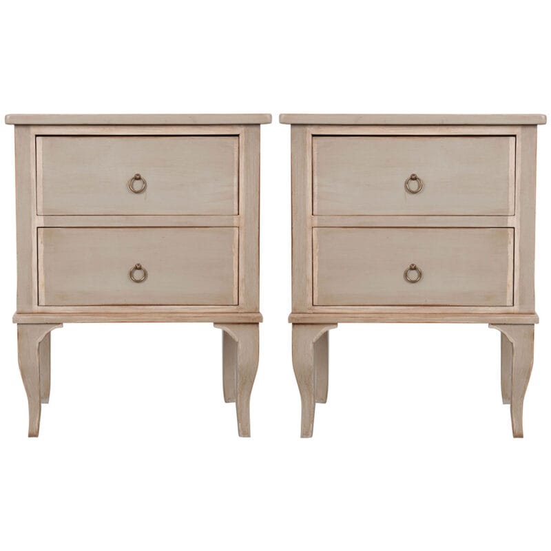 Pair of French Style Bedside Cabinets