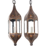 antique pair lanterns