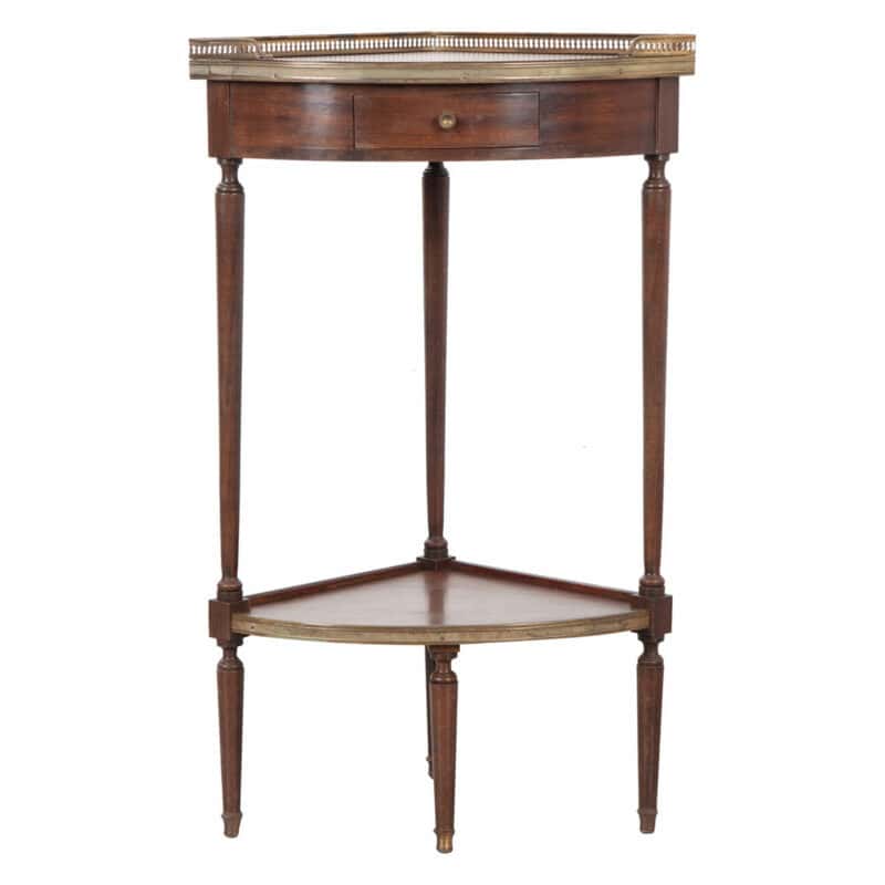 French 19th Century Mahogany Corner Table