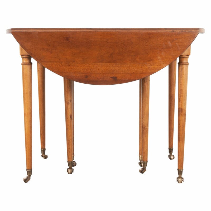 French 19th Century Fruitwood Extending Drop Leaf Dining Table