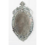 Italian 19th Century Venetian Oval Mirror