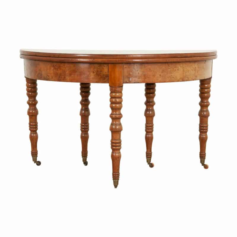 French 19th Century Demilune Console | Dining Table