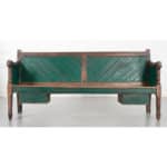 English 19th Century Painted Hall Bench