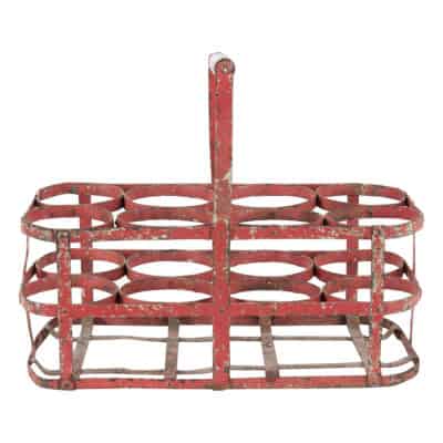 French 19th Century Painted Bottle Carrier