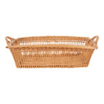 English Vintage Rectangular Wicker Basket