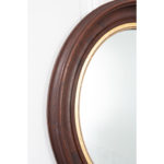 English Pair of Refined Oak & Gilt Mirrors