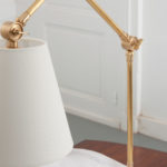Adjustable Antiqued Brass Desk Lamp