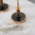 Adjustable Antiqued Brass Table Lamps
