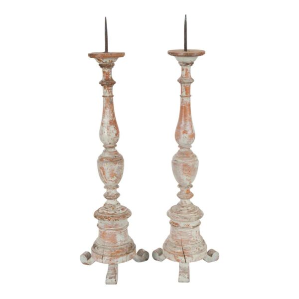 French 19th Century Pair of Candlesticks