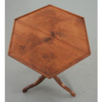 French Fruitwood Hexagon Drink Table