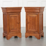 French Pair of  Louis Philippe Style Bedside Cabinets