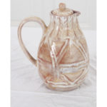 Vintage Pottery Pitcher with Lid