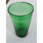 French 19th Century Large Green Glass Vase