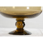 French Vintage Glass Pedestal Bowl
