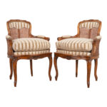 French 20th Century Louis VX Style Pair of Chairs