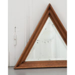 Triangular Oak Frame Mirror