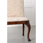 English Upholstered Mahogany Chippendale Bench
