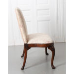 English Upholstered Mahogany Chippendale Bench